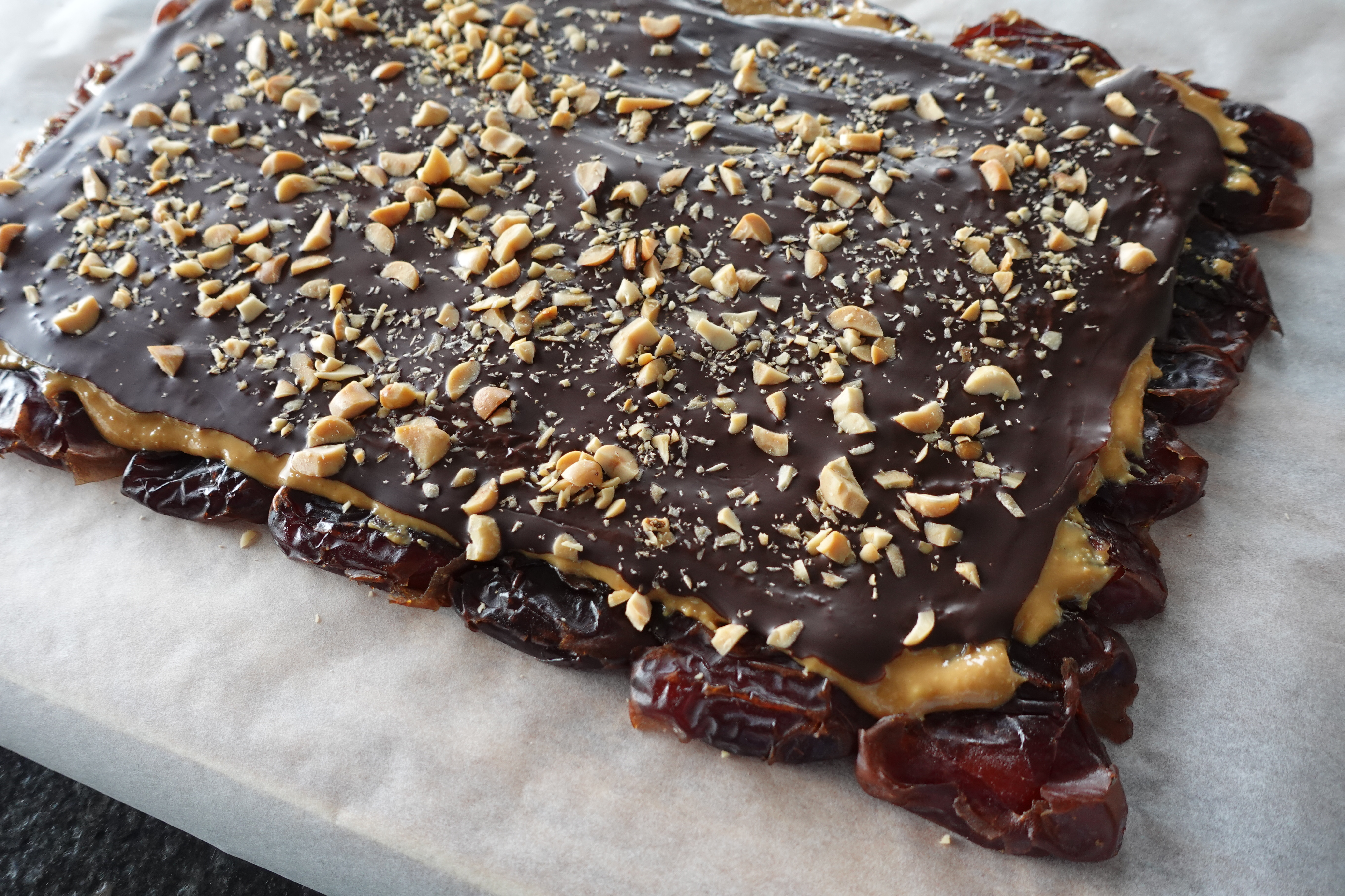 Snickers Date Bark