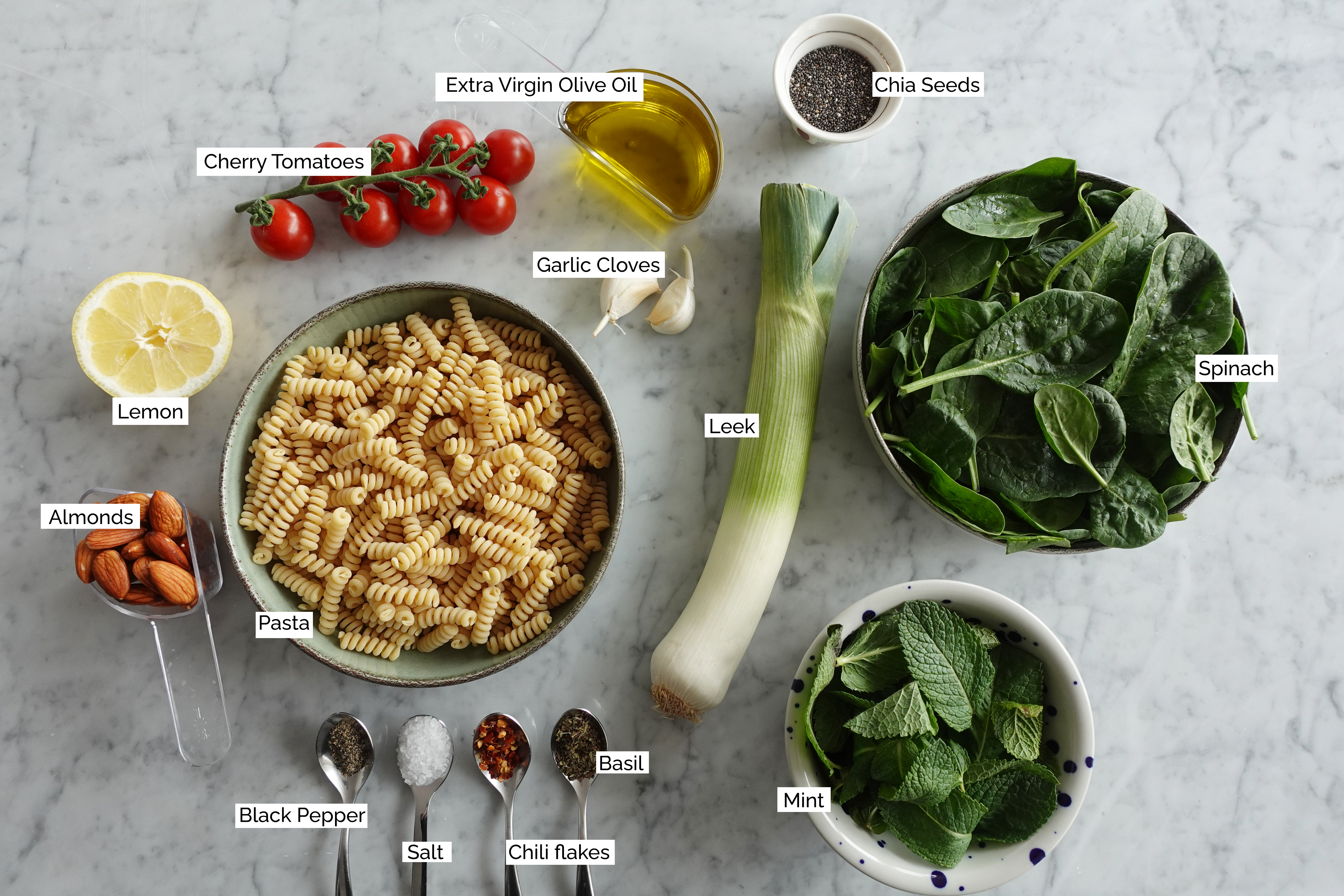 Spinach & Mint Pasta
