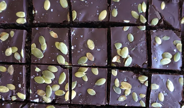 Chocolate Pumpkin Seed Bars