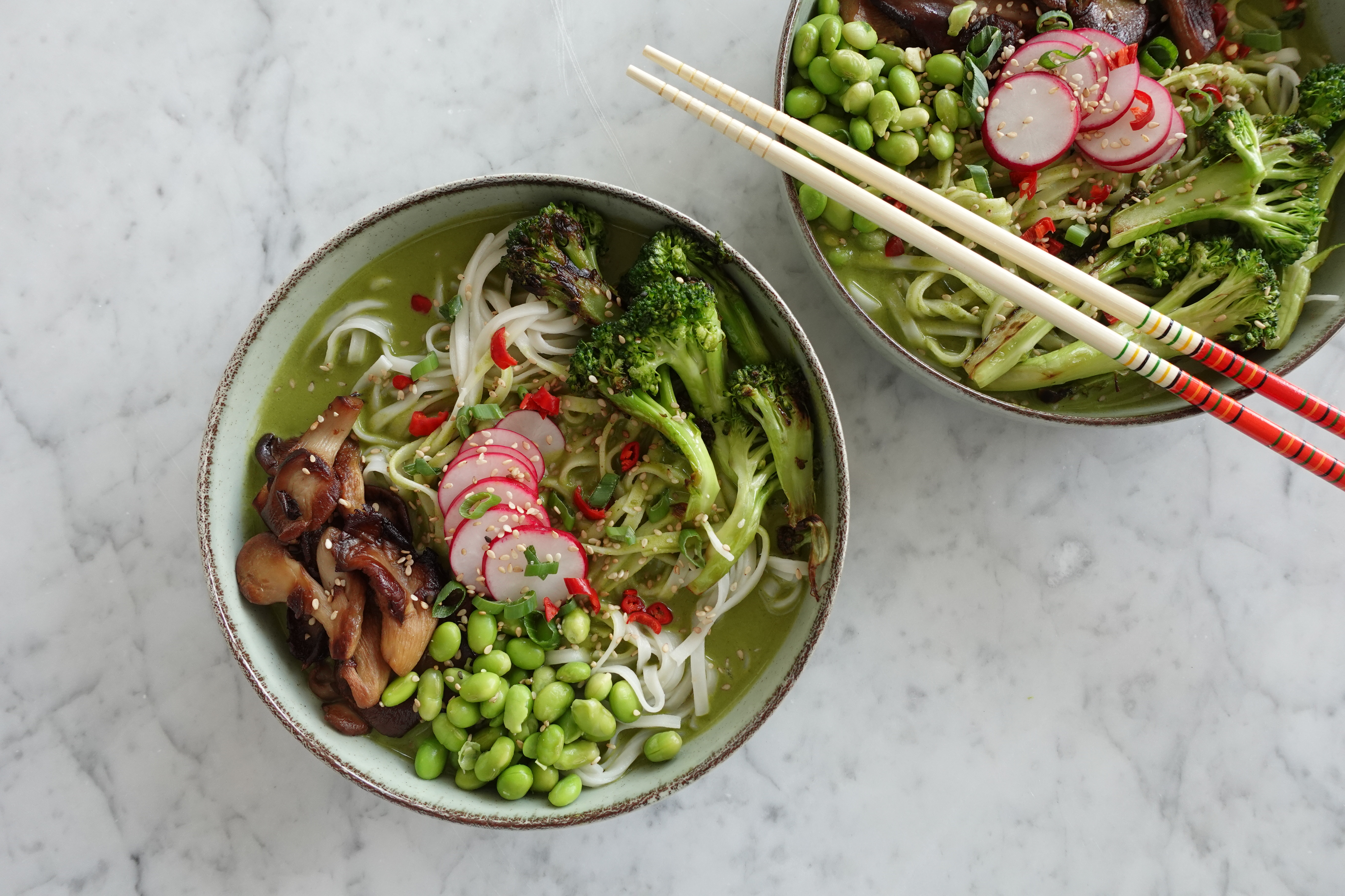 Green Noodle Soup