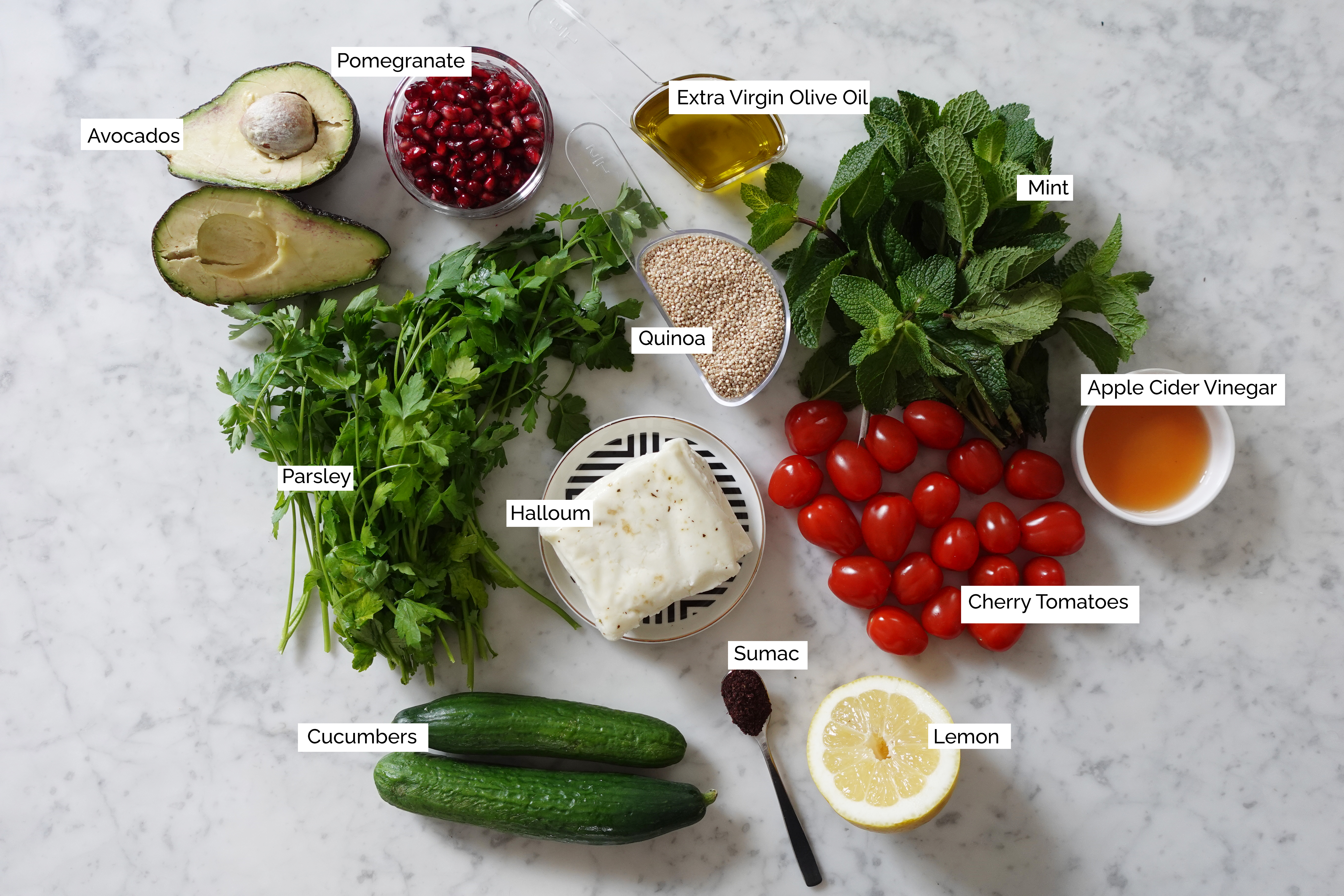 Halloum Quinoa Salad