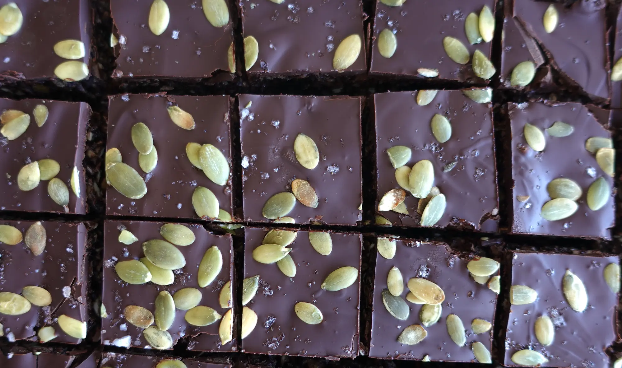 Chocolate Pumpkin Seed Bars